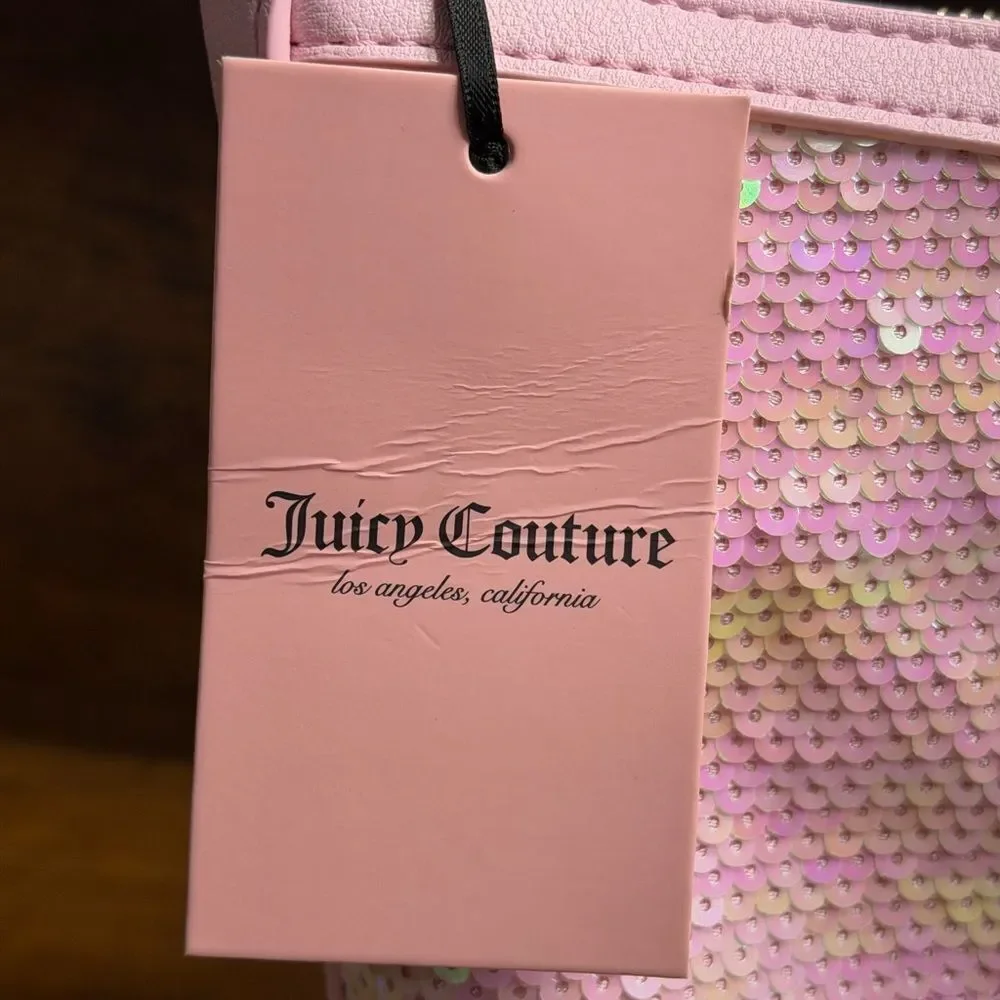Juicy Couture Sequin Hobo Bag + Viva La Juicy Noir 30ml & Sparkling Rose Oil NWT